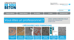 Desktop Screenshot of createursdesolsbeton.com